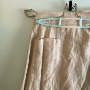 Vintage Linen Wrap Around Skirt